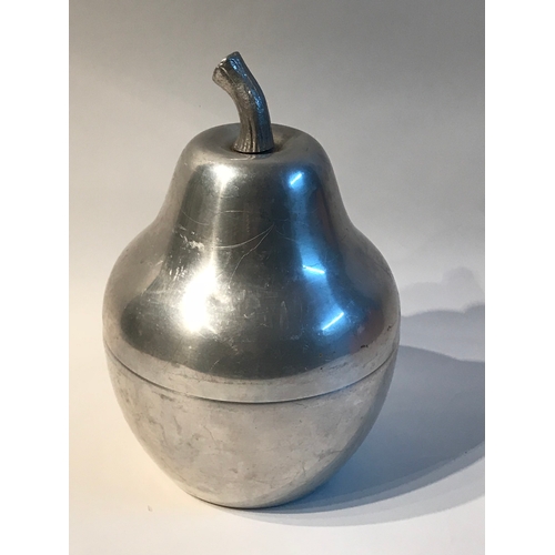 102 - Vintage Aluminium  Pear Shaped Ice Bucket  Measures 32x20cm