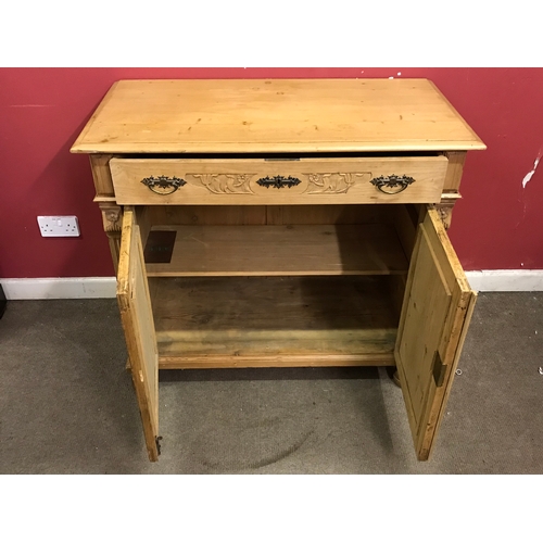 18 - Pine Sideboard Measures 105x103.5cm