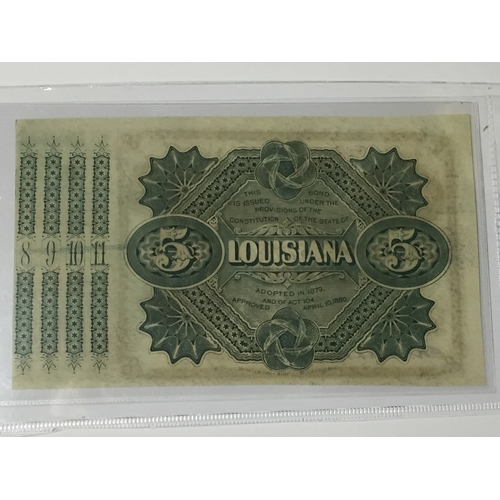 55 - United States of America $5.00 State of Louisiana 