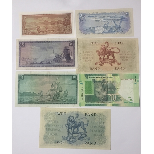 79 - Small Group Of South African Reserve Bank Rand,To Include 1,2,5,10 Rand Mostly Uncirculated (7)