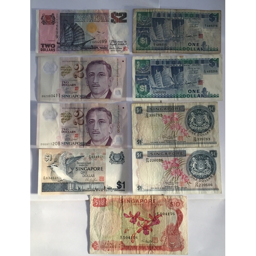 99 - Various 70's 80's & 90's Singapore Dollars Condition  VF - UNC (9)