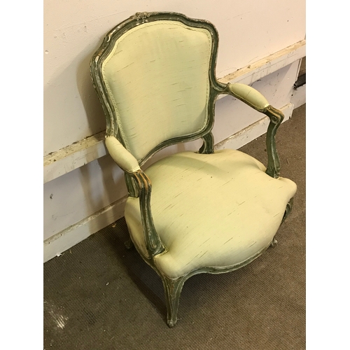 63 - Vintage French Armchair Measures 62x54cm