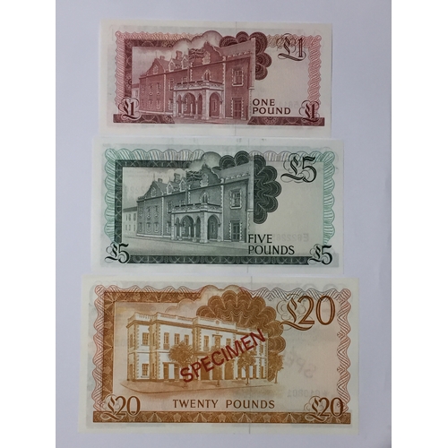 170 - Government Of Gibraltar 1 Pound 1988  , 5 Pound 1988  And A 20 Pound Note 