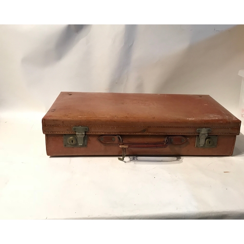 415 - Vintage Leasther Suitcase