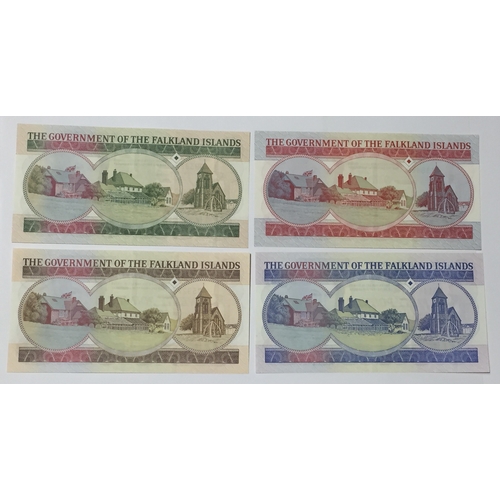 223 - Falkland Island Banknotes To Include 150th Anniversary 5 Pound Note , 10 ,20 And 50 Pound Note All U... 