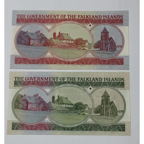 222 - Falkland Islands Notes To Include A Five Pound Note 1983 150th Anniversary Note  Uncirculated Along ... 