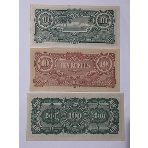 239 - Japanese Occupation Medley, A trio Of Notes Issued During The 2nd World War In Malaya And Burma To I... 