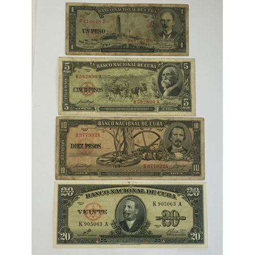 269 - Banco Nacional De Cuba Banknotes To Include 1 , 5 , 10 And A Che 20 Peso Notes  (4)