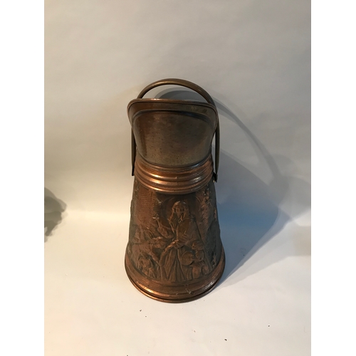 150 - Coal Scuttle With Decoration