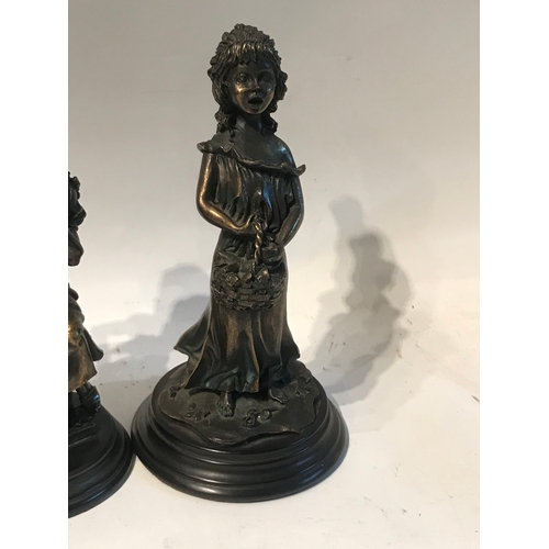 161 - 2 Bronze Figurines