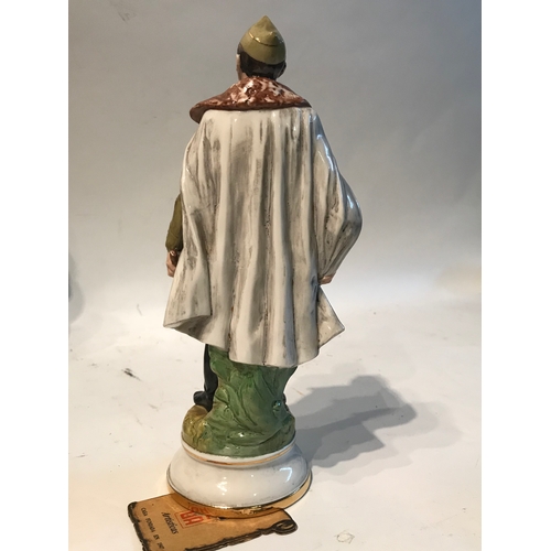 177 - Hand Painted Suaeda Made In Spain Porcelain Figure 'General Franco' España (1892-1975) Stands 29cm