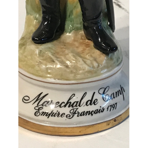 187 - Hand Painted Suaeda Made In Spain Porcelain Figure 'Maiechal De Camp  Empire Français 1797' Stands 2... 