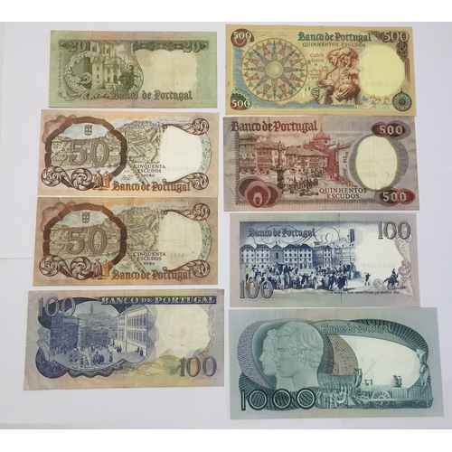 310 - Banco De Portugal. Escudo Ouro System Various Banknotes 60's 70's 80's Various Denominations EXF - U... 