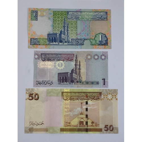 305 - Libya Uncirculated Banknotes To Include Gaddafi,s Last Dinars All Uncirculated (3)