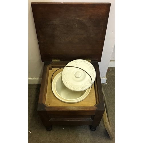 81 - Vintage Commode With Ceramic Insert