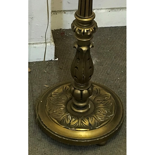 83 - Vintage Brass Standard Lamp Measures 170cm