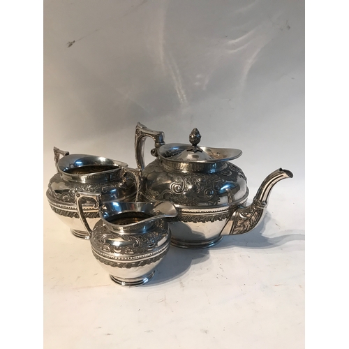 241 - Good Quality Silverplated Tea Service.