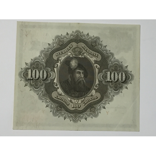 320 - Sweden. Square Swedish 100 Kroner Note 1951 In GVF Condition.