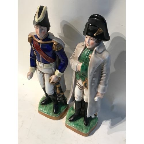 260 - 2 Porcelain Military  Figures