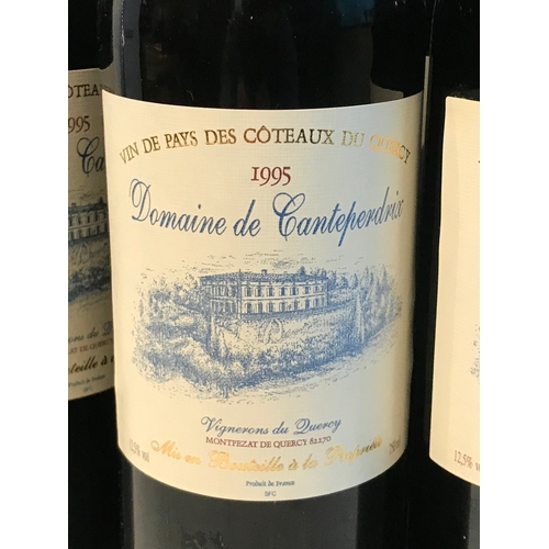 261 - 6 Bottles  Of Vintage Red  Wine 1995 Domaine De Canteperdrix