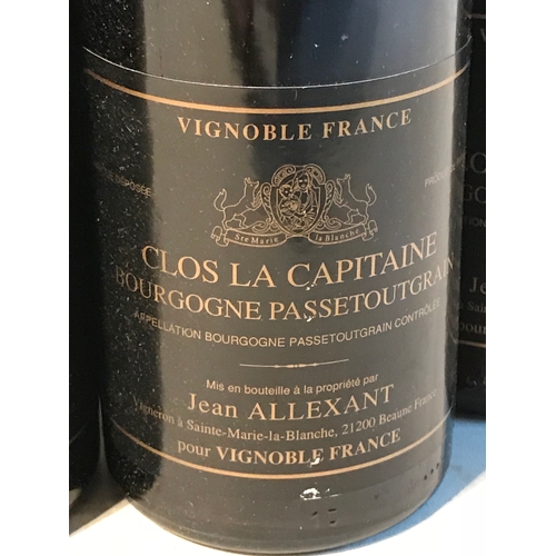 283 - 6 Bottles Of Vintage Burgandy Wine 1992 Clos La Capitaine