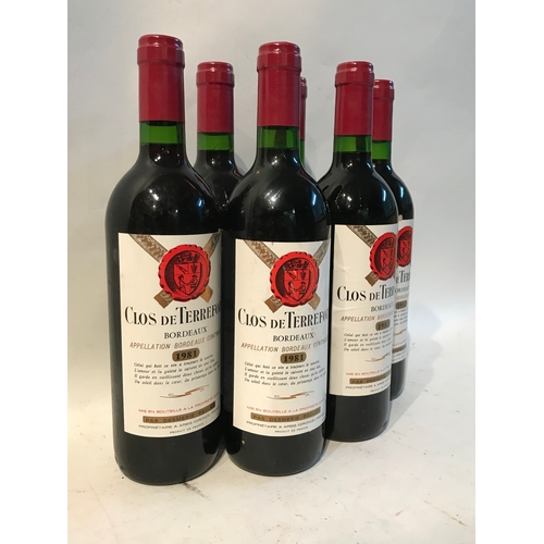 289 - 6 Bottles Of Red Vintage Wine 1998 Domaine Du Haut-Poulvere Tirecul