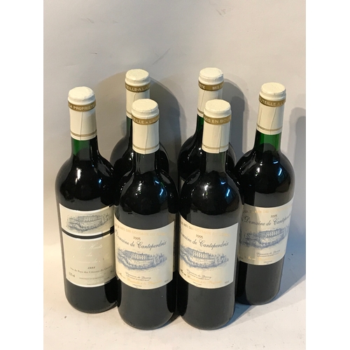 293 - 6 Bottles Of Red Vintage Wine 1998 Les Hauts Du Domaine Du Mas.