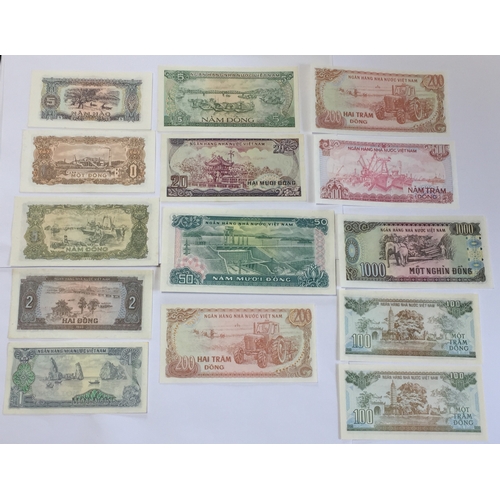 344 - Vietnam (North) Various Dong  Banknotes Various Denominations From The 1970's 80's And 90'S All In U... 