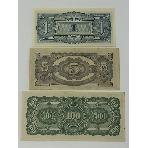 394 - WW2  Oceania Occupation / Japanese Occupation Of Burma Banknotes To Include One Shilling UNC , Five ... 