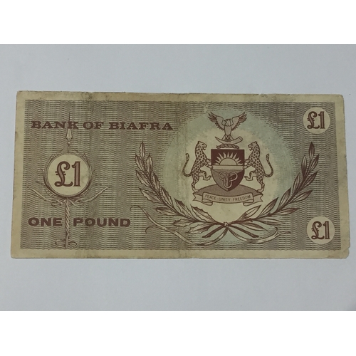 417 - Bank Of Biafra 1st Issue 1 Pound Note EXF