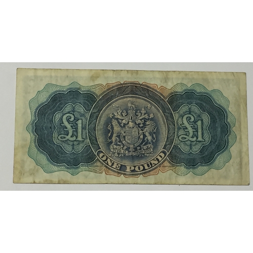 421 - Bermuda Government 4th Issue 1947 One Pound Note Fine