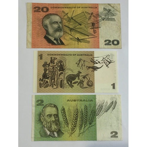 484 - Australian Commonwealth Reserve Bank Notes. To Include 1972 One Dollar UNC , 1974 Two Dollar Fine Al... 