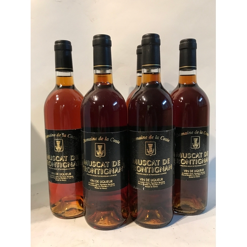 543 - 6 Bottles Of Vintage Liquor Wine Muscat De Frontignan.