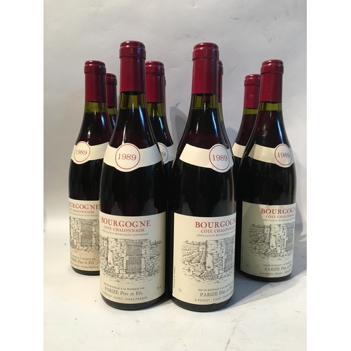 590 - 10 Bottles Of 1989 Bourgogne Cote Chalonnaise