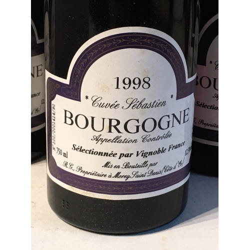 591 - 10 Bottles Of 1998 Bourgogne Wine