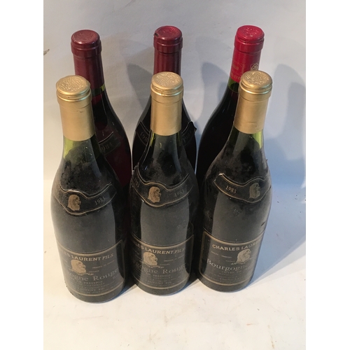 598 - 6 Bottles Of Mixed 1980's Wine