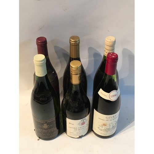 597 - 6 Bottles Of Mixed 1980's Vintage Wine