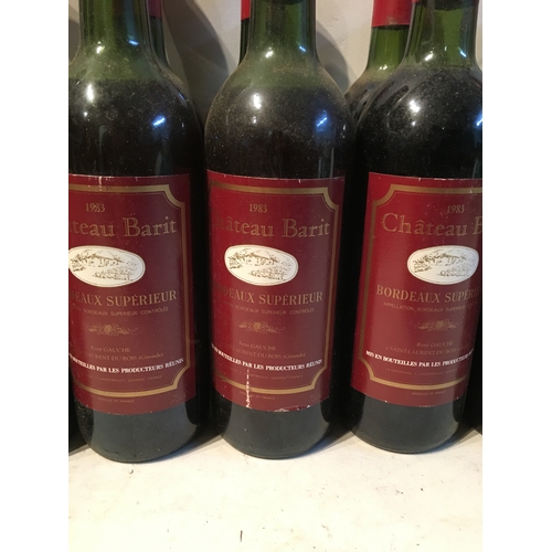 595 - 12 Bottles Of 1983 Bordeaux Superieur