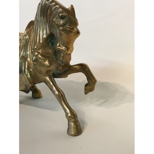 395 - Chinese Bronze Tang Horse Measures 44x36cm