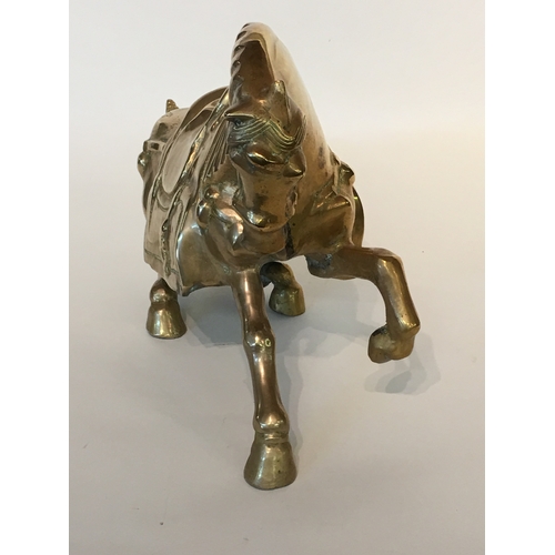 395 - Chinese Bronze Tang Horse Measures 44x36cm