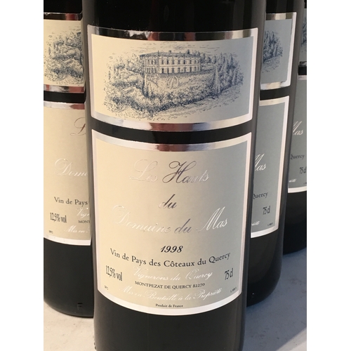 521 - 6 Bottles  Of Vintage Red  Wine 1998 Domaine De Mas