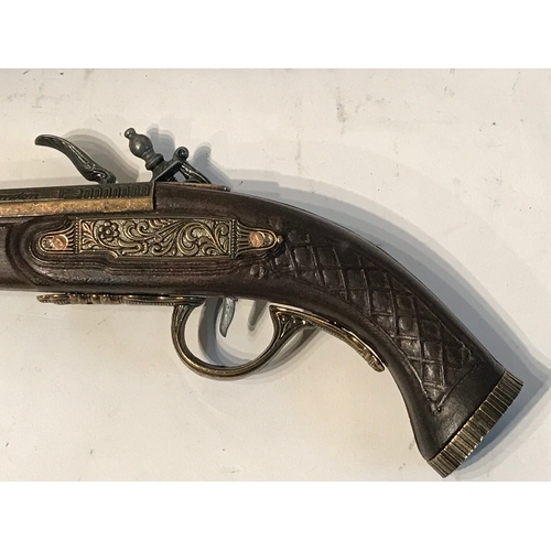 211 - Pair Of  Replica Flintlock Pistols