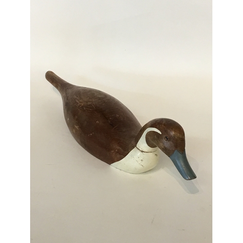 418 - Wood Model Of A Duck Measures 56x13cm