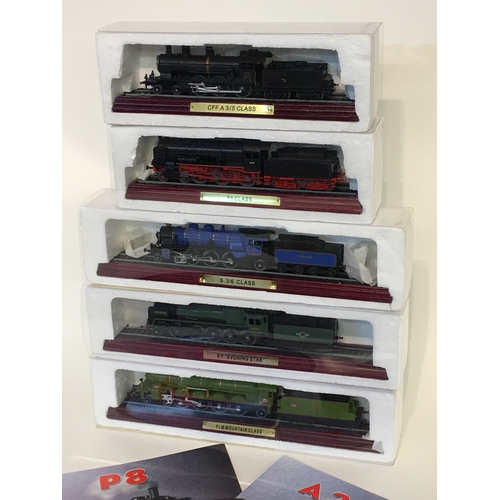 424 - Similar to Previous Lot 5 Atlas Edition Collectors Trains Boxed With Certificates To Include, Evenin... 