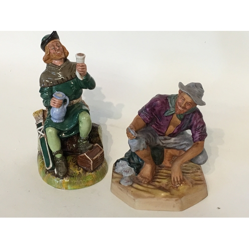 448 - 2 Royal Doulton Figures One Is 'Robin Hood and the Other One Is Beachcomber