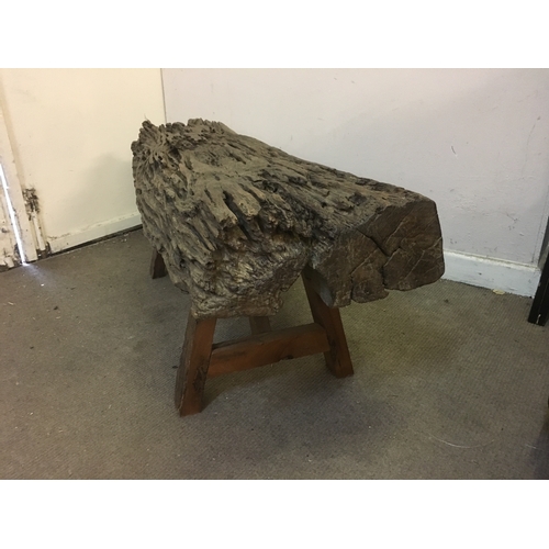 93 - rustic style bench made from dug out piece of teak
123cm x 40cm x 49cm height