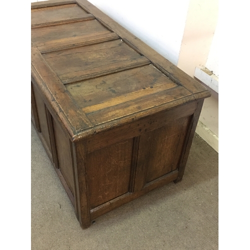 1 - 19th Century Oak Coffer Measures 137x64x63cm