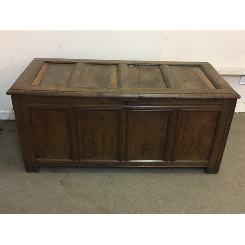 1 - 19th Century Oak Coffer Measures 137x64x63cm