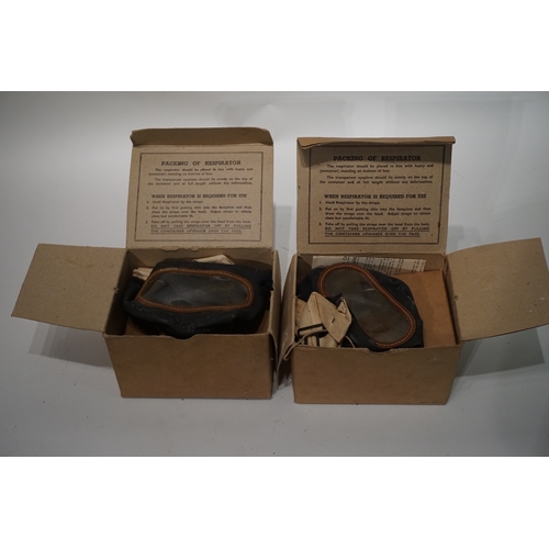 285 - 2 ww2 boxed gas masks