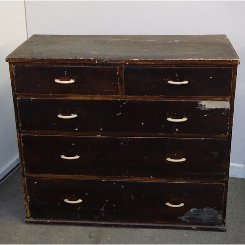 27 - 2 over 3 pine Chest Of Drawers 52cm x 110cm x 95cm